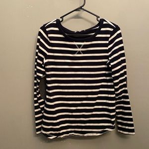 SMALL Gap navy/white stripe sweater